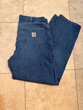 Mens Carhartt Relaxed Straight-Leg Jeans size 36x34
